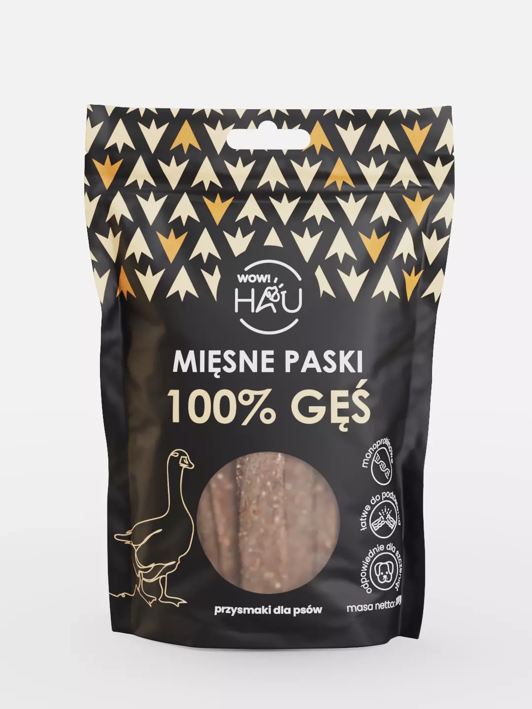 Mięsne paski 100% GĘŚ